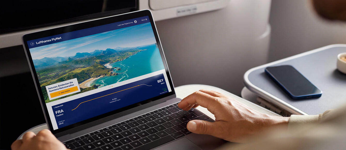 Lufthansa Ambient Media - FlyNet Portal