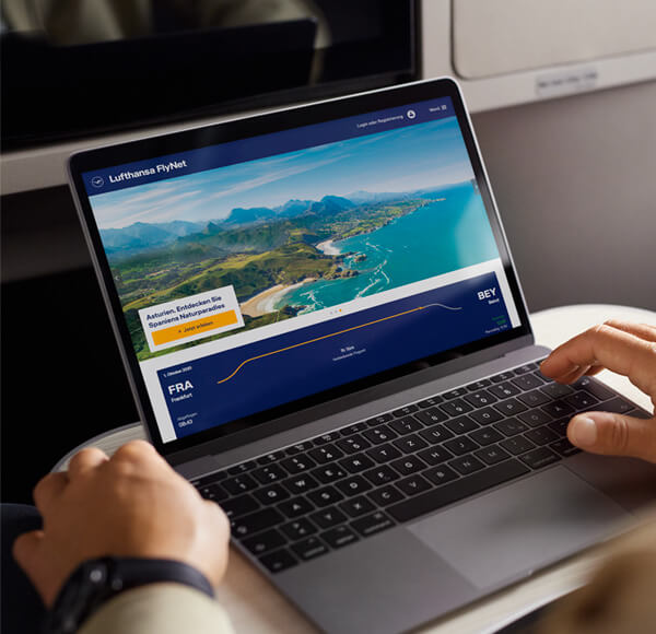 Lufthansa Ambient Media - FlyNet Portal